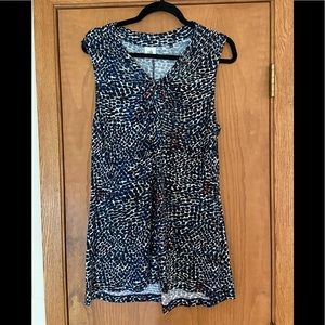 Cabi Large Cheetah Twist Cheetah Tank